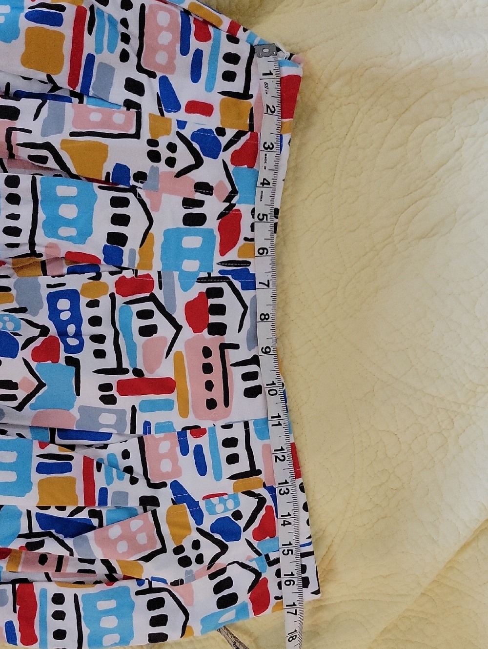 Boden Multicolor Village Print A-Line Skirt With Pockets US 12 - Picture 7 of 10